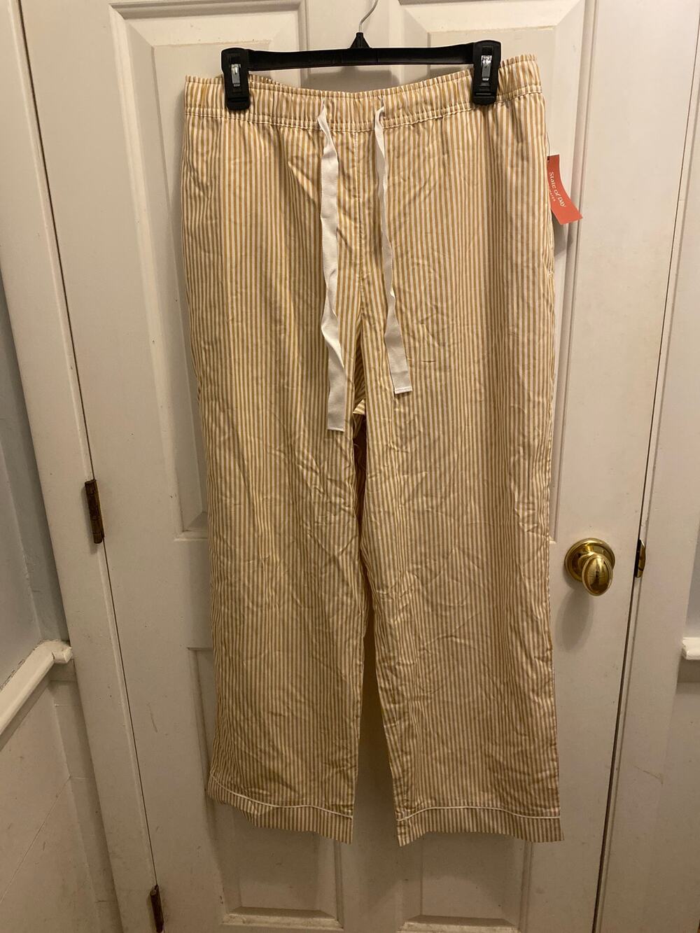 NWT State of Day Intimates Large Amber Stripe Wide Leg Lounge Pajama Pants